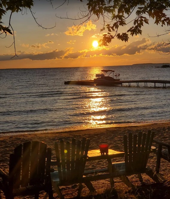 Evening sky reflecting on Lake Nipissing
